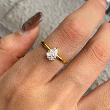 Golden Drop Ring